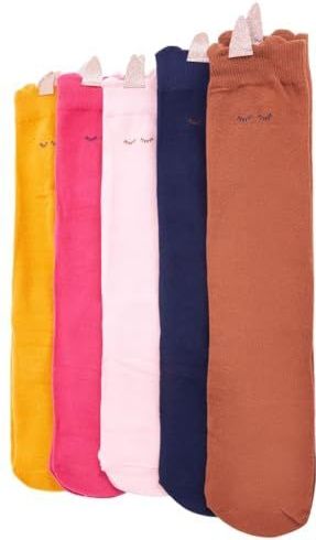 vidaXL - Kindersokken - 5 Paar - Katoen - Unicorn - Warm en Droog