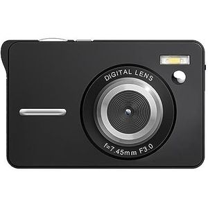 20X 56MP Kinderen Digitale Camera For Fotografie Kids Mini 4K Camcorder Beginner Beginnende Compact Video Recorder Jongens Meisjes Heldere Gedetailleerde Beelden(Black)