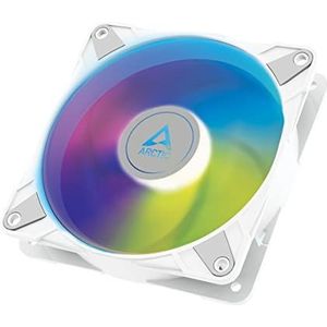 ARCTIC P14 PWM PST A-RGB - PC Fan, 140mm Ventilator, Casefan PWM, Geoptimaliseerd voor statische druk, Semi-passief: 200-1900 rpm (0 rpm <5%), 5V 3 Pin A-RGB LED, Enkele ventilator - Wit
