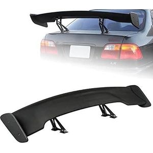 Achterspoilers 145CM Auto Achterkant Exterieur Trim Spoilers ABS GT Common Sedan Wing Koolstofvezel Achterspoiler Universeel Wings Voorbumper Lip