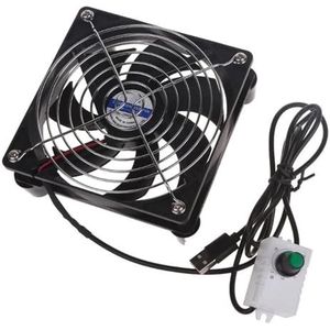 laptopkoelstandaard USB Fan Met Geïntegreerde Mesh Pad 3500 RPM Voor Usb Router Breedband Set-Top Box Externe Mute Koelventilator 8/12/24 cm Laptop Koeler Cooling Pad(12cm)