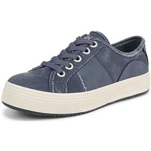 Blowfish Malibu Womens Super Smile Slip On Sneaker Newport Blue Canvas 8 M