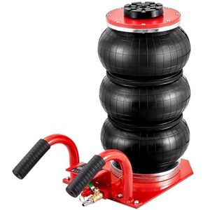 Air Jack 3 Ton/6600 Lbs Drievoudige Zak Air Jack, Airbag Jack Met Zes Stalen Buizen Snel Heffende Pneumatische Krik for Auto, Garage Reparatie