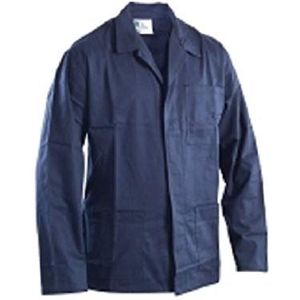 p&p STX03101 herenwerkjas, 100% katoen, maat 58 kleur blauw