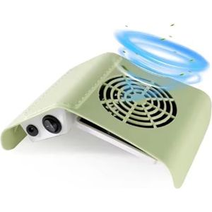 Nagelstofzuiger Stofzuiger Manicuremachine Gereedschappen Sterke kracht Laag geluidsniveau Nagelkunstgereedschap(Green)