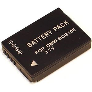 Desq Panasonic DMW-BCG10E lithium-ion-accu, 3,7 V, oplaadbare accu's, zwart