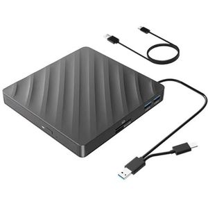 5-in-1 externe Blu-ray-drive Draagbare Blu-ray-speler USB 3.0 CD-DVD-brander met SD/TF-poort Multifunctionele - gecombineerde optische drives