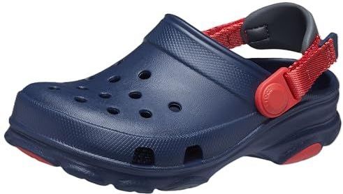 Crocs Unisex Kids Classic All-Terrain Clog T houten schoen, Donkerblauw, 33/34 EU