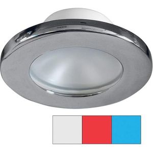 I2Systems Inc i2Systems Apeiron A3120 Screw Mount Light - Rood, Cool White & Blue - geborstelde nikkel afwerking