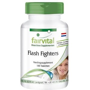 Fairvital | Flash Fighters - VEGAN - 100 tabletten - met isoflavonen, Dong Quai, monnikspeper en nog veel meer