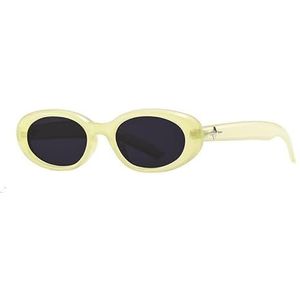 Gm zonnebril Female Tide Oval Premium Sense ronde gezicht concave modellering zonnebrandcrème zonnebril (Color : Jade(Regular film))