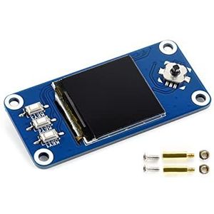 Waveshare 1,3 inch LCD-display HAT voor Raspberry Pi 4B/3B+/3B/2B/Zero W WH, 240x240 IPS scherm RGB 65K kleur, SPI interface, met 1x joystick, 3x drukknoppen