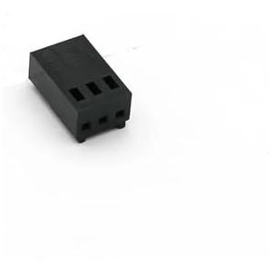 ChunLK Computer 3Pin Fan Man Vrouw Connector Behuizing Computer Fan Behuizing-10 Sets(No pins,Black 3pin set)