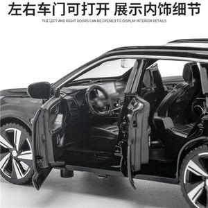 Casting Car Model 1:32 automodel gegoten metaal trek autocollectie speelgoed met geluid 6 deuren kunnen worden geopend als cadeau (Color : Grey)