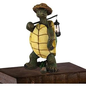 Schildpad standbeeld, waterdichte schildpad scuplture met anti-UV-coating, mooie schildpadden speelgoed voor thuis tuin verjaardagsfeestje gunst decoratie