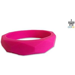 ChewAid Chew Hanger Bangle Armband Training en Ontwikkeling Fidget Toy Chew Ketting voor kinderziektes Babies, Sensorische, Orale Motor, Angst, Autisme, ADHD (roze)