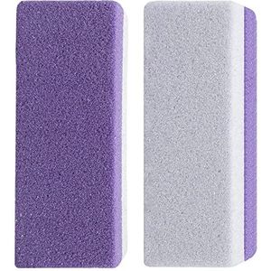 Puimsteen voor voeten, voetschrobber voor dode harde huidverwijdering, glazen puimsteen voet exfoliator steen, dubbelzijdige pedicure puimsteen, lichtgewicht natuurlijke voetvijl en eeltverwijderaar