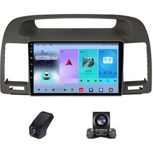 Android Autoradio - 9 inch - Voor Toyota Camry 5 XV 30 2001-2006 - Draadloze Carplay - Bluetooth - Achteruitrijcamera