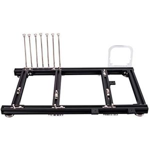 DIY Open Frame PC-behuizing, ATX-computer overkloktestplatformbehuizing van aluminiumlegering, Adopteer uitstekende 20x20 materiaalsteunen voor gewone grote ATX-voeding, kan de S