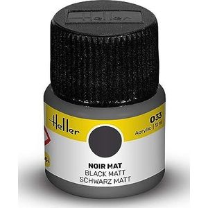 Heller - 9033 – modelbouw – mat zwart