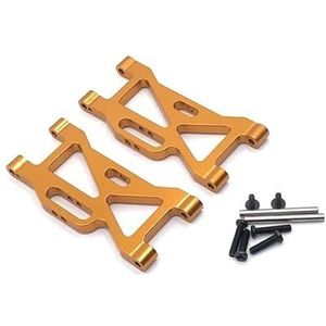 Afstandsbediening auto-onderdelen Metalen upgrade en modificatie Voorste draagarm geschikt for Weili 1/10 104001 104002(Yellow)
