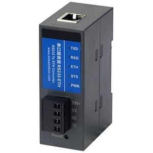 LMNCBVYA RS232-ETH Serial Server - RS232 to Ethernet Modbus Gateway Communication Module for Reliable Data Transmission