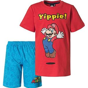 SUPER MARIO Pyjama met korte mouwen, rood, 110 cm