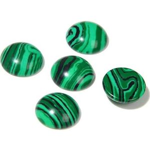 10 stuks ronde stenen 4/6/8/10/12/14,0 mm natuurlijke tijgeroog labradoriet jaspis cameo fit diy ringen ketting handwerk-synthetische malachiet-12 mm