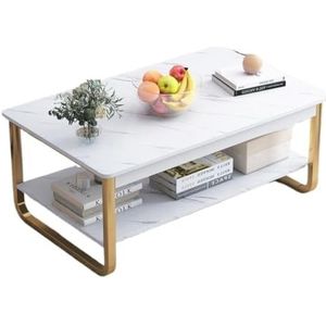 Moderne Woonkamertafel Kleine Salontafel Eenvoudig Modern Huurhuis Thuis Woonkamer Multifunctionele Rechthoekige Kleine Theetafel Koffietafel(Gray,L)