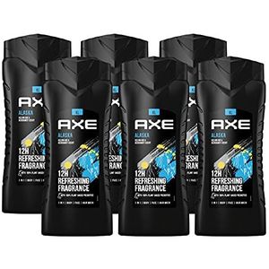 AXE Alaska XL 3-in-1 douchegel & shampoo voor langdurige frisheid en geur in verpakking van 6 stuks, voor heren douchegel voor body face hair wash, dermatologisch getest