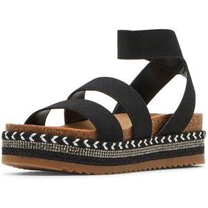 Steve Madden Charisa sandalen met sleehak voor meisjes, zwart, 35 EU