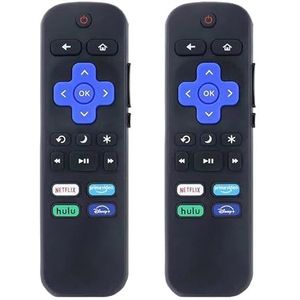 2 stuks vervangende afstandsbedieningen geschikt for alle Roku TV's