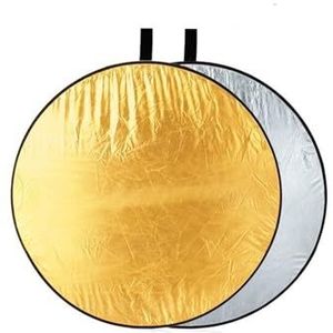 5 in 1 Fotografie Reflector Opvouwbare Draagbare Licht Diffuser Ronde/Ovale Multi Size Reflector Voor Fotostudio Reflector (Maat: 45 cm zilver goud)