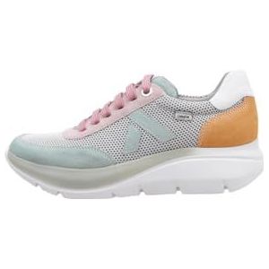 Callaghan Sportschoenen met veters, witte rubberen zool, sneakers, casual, van leer, suède, voor dames, Munt, 38 EU