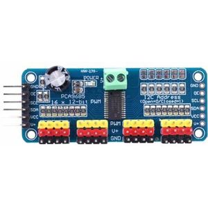 JZK PCA9685 16 kanalen 12 bit 16 canali 12 Bit PWM servomotor driver module IIC converter interface analoog digitaal voor Arduino Raspberry PI