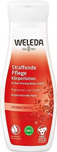 WELEDA Biologische granaatappel verstevigende verzorging bodylotion – inspirerende natuurlijke cosmetica body lotion regenereert, versterkt en toniseert rijpe huid voor de verzorging van veeleisende huid (1 x 200 ml)