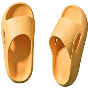 Non-slip Bathroom Slippers,Soft Slippers,Indoor And Outdoor Platform Pool Slippers Shower Slippers (Color : Yellow, Size : 36-37)