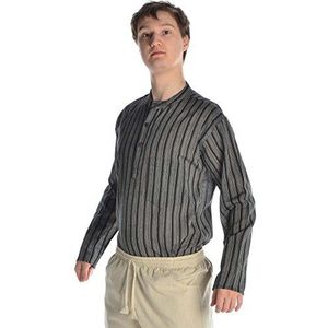 HEMAD Herenhemd vissershemd S-XXXL puur katoen - Zwart-Wit L