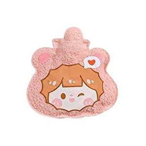 DieffematicRSD Warmwaterkruik Leuke Warm Water Zak Water-Vullen Hot Water Zak for Vrouwelijke Warme Buik Handen En Voeten Mini Handwarmer warmwaterkruik Tas (Color : Pink)