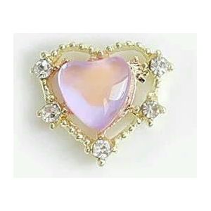 10 stuks 3D Nail Art-vormige nagelbedels, sieraden, kristallen strass-steentjes, grote decoratie, luxe manicure-accessoires - CandyPurple1