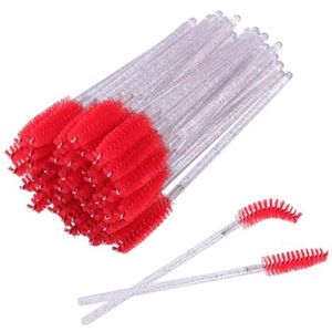 Wimperborstel, make-up mascara wimpers borstel kristallen toverstokken applicator kits voor wimpers wenkbrauwverlengingen, gereedschap