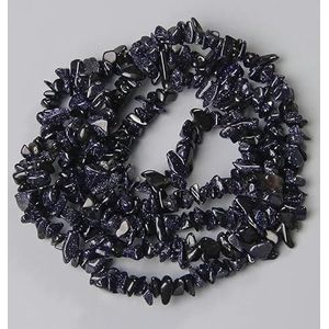 3-5MM Natuursteen Onregelmatige Vorm Vrije Vorm Chip Kraal Tijgeroog Amethist Agaten Lapis Voor Sieraden Maken DIY Armband Ketting-43.Blauwe Zandsteen-15inch