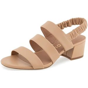 Aerosoles Clarissa sandaal met hak voor dames, Beige Bisque Leer, 35 EU