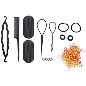 12Pcs Haar Styling Modellering Tool Staart Kam Siliconen Haar Styling Modellering Tool Voor School Party