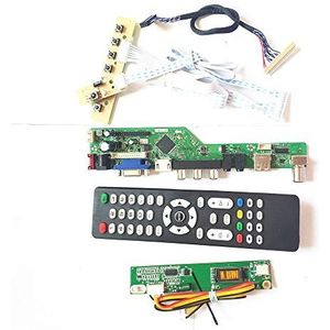 Voor N156B3-L03/L04/L0B LVDS 1CCFL 30Pin toetsenbord+Afstandsbediening+Omvormer LCD panel monitor HDMI VGA USB AV RF T.V53 drive card board Kit (N156B3-L04)