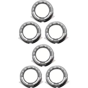 Scheerkoppen voor HQ8, HQ6073, HQ7120, PT735, HQ7160, compatibel met HQ7742, HQ8830, HQ8890, HQ7320, HQ8865, HQ8875, PT730, PT870, reservemesjes voor een grondige scheerbeurt. (6 stuks)