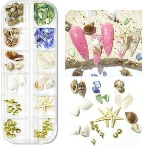 Natuurlijke Abalone Zeeschelp Steen Nail Art Decoratie Aurora 3D Onregelmatige Slice Fragmenten Vlokken Voor Nagel Nagels Charms-PH184