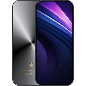 4.0 Full Touch Screen MP3 MP4-speler, WiFi MP4-speler met Luidspreker Draagbare Bluetooth-muziekspeler Ondersteuning 4 Afspeelopdrachten, voor Sportstudie Hardlopen (Zwart)