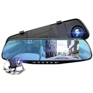 Dashcam Dashcam Auto DVR HD 1080P Dashcam Dual Lens Videorecorder 1080P Dashcam Spiegel Rijrecorder Autocamera(With rear camera None)