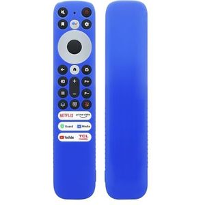 Afstandsbediening Cover Case met Lanyard Televisie Afstandsbediening Cover All Inclusive voor TCL RC902V FMR1 Voice Remote (Blauw)